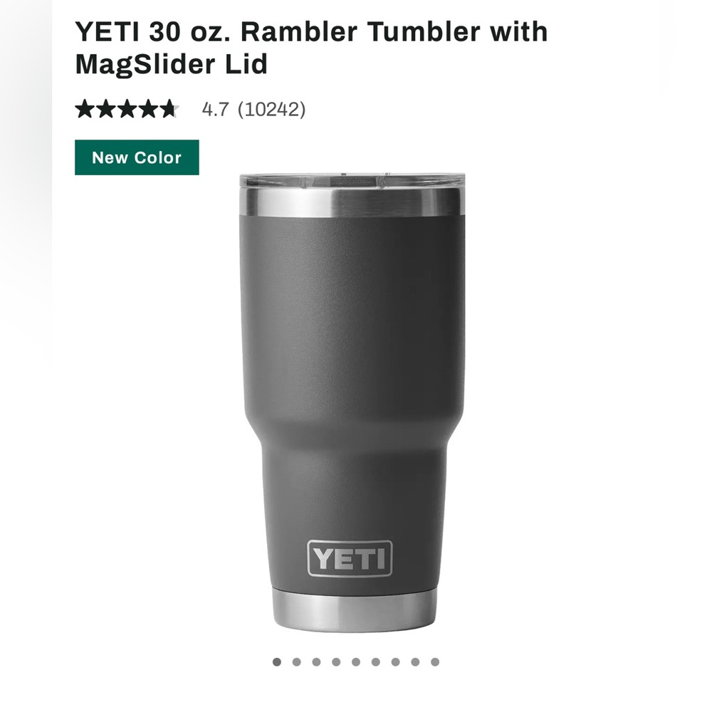 YETI 30 oz. Rambler Tumbler with MagSlider Lid new with tags
